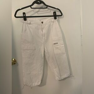 Women's White Blanc Du Nil Capris XXS